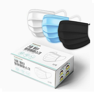 더나은 3중필터 일회용 마스크 대형 (50매)_이미지