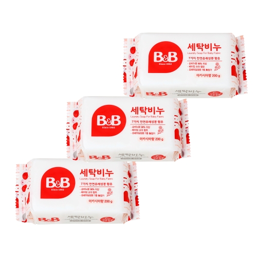 보령메디앙스 B&B 유아용 세탁비누 아카시아향 3개