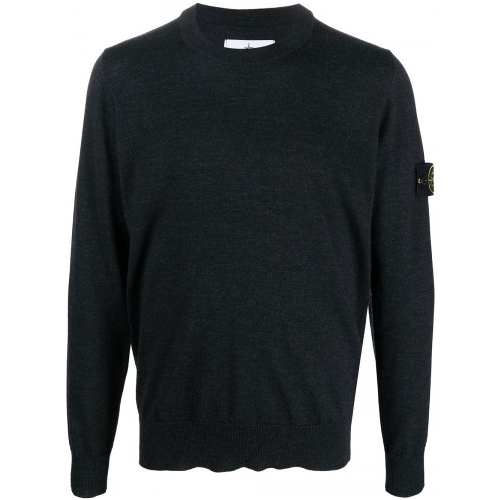 스톤아일랜드 와펜 스웨터 7715510C4 (V0065, 차콜)