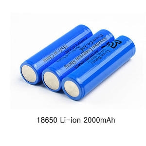 Coms KC 18650 리튬이온 충전지 2000mAh
