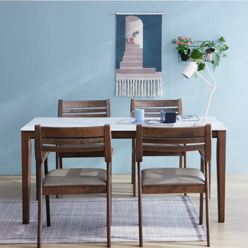 베스트리빙 루마니아 마티나 세라믹 와이드 식탁 1605 (의자4개)_이미지