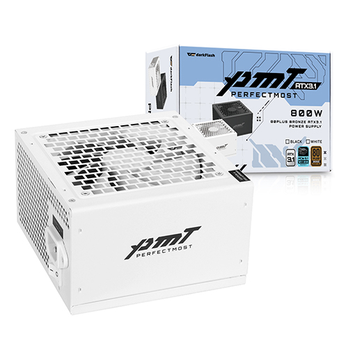 darkFlash 퍼펙트모스트 800W 80PLUS브론즈 ATX3.1 화이트이미지입니다. 누르면 해당 게시물로 새창이동합니다.