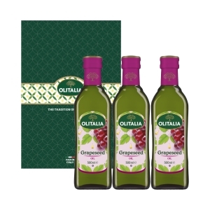올리타리아 포도씨유 500ml 3병 세트 (1개)