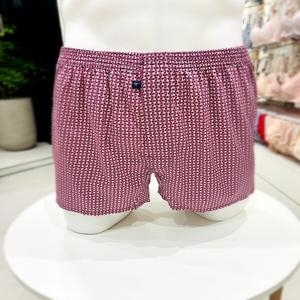 트라이엄프 80수 면100% 부드럽고 착용감 좋은 레드 성냥 나염 남성 트렁크 팬티 TEMTK614 RD_이미지