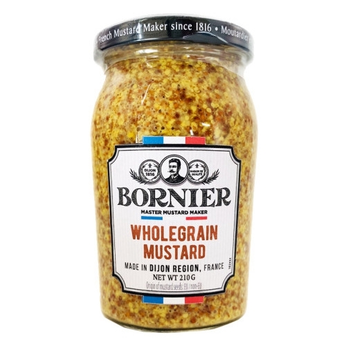 EUROPEENNE DE CONDIMENTS 보르니에르 홀그레인 머스타드 210g (1개)