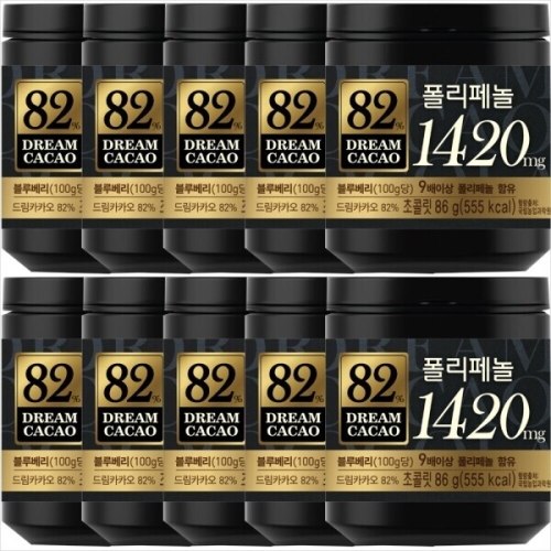 롯데제과 드림카카오 82% 86g (10개)