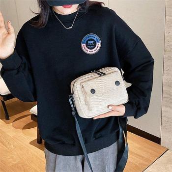 라일리 Rly 캐주얼 미니 크로스백 학생 패션 숄더백 골덴 가방 S9603650_이미지