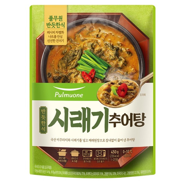 풀무원 반듯한식 시래기 추어탕 450g (4개)