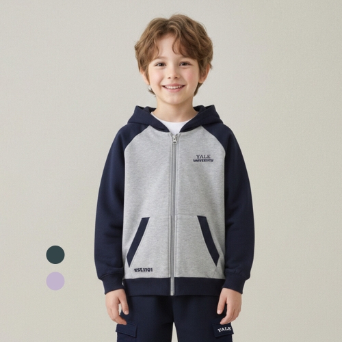 뉴헤이븐 래글런 후드 집업 A6S011