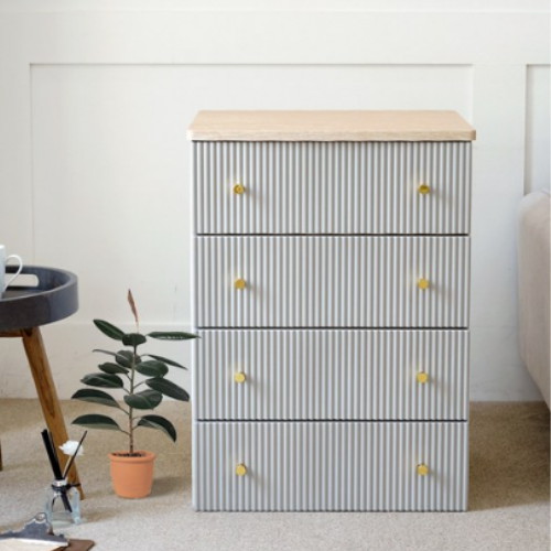 카밀라 템바보드 4단 서랍장 560