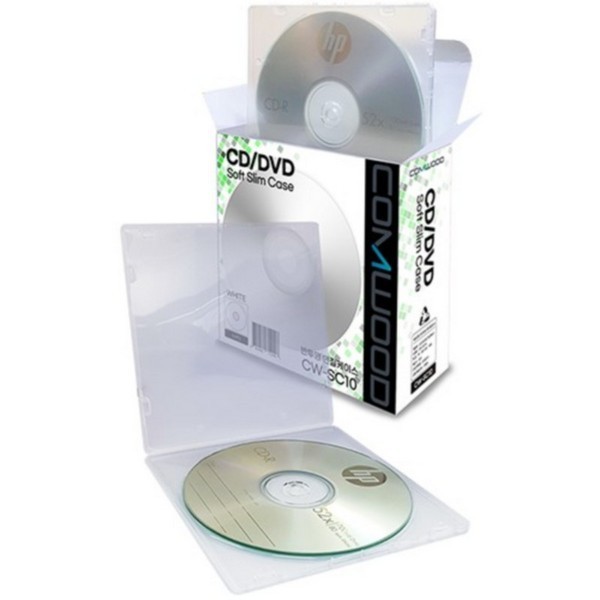 COMWOOD CW-SC10 연질 투명 슬림 CD 케이스