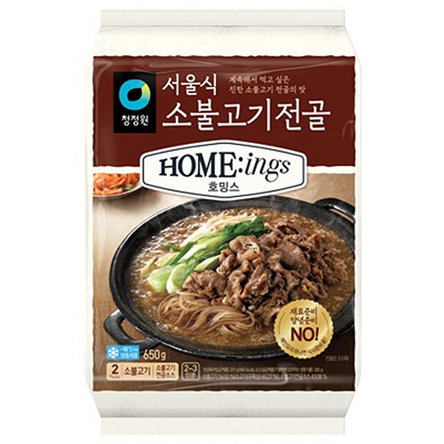 대상 청정원 호밍스 서울식 소불고기전골 650g (1개)_이미지