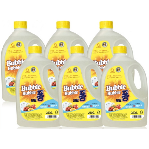 대성유지 버블버블 제로퐁 2.5L (6개)_이미지
