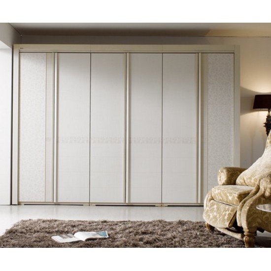 장인가구 장인가구 아이브 로즈화이트 옷장세트 행거형+T장형 (358cm)