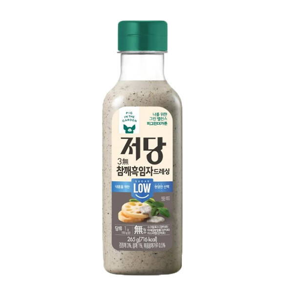 SPC삼립 피그인더가든 저당 흑임자 드레싱 265g