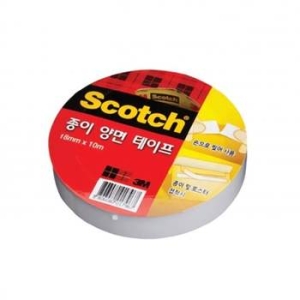 3M 스카치 종이 양면 테이프 18mm x 10m (256개)