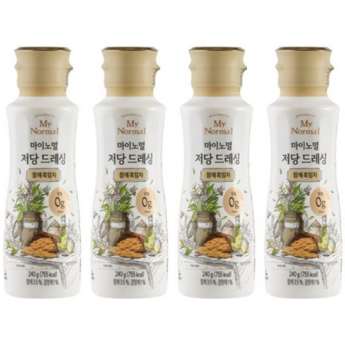 마이노멀 저당 드레싱 참깨흑임자 240g (4개)_이미지