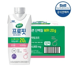 매일유업 셀렉스 스포츠 웨이 프로틴 드링크 복숭아 330ml (12개)_이미지