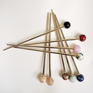 [불명] myacc 비즈장식 비녀올림머리 뒤꽂이