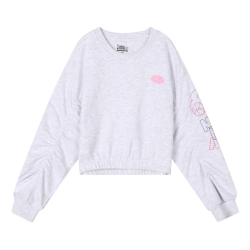  NBA-KIDS KIDS 그래픽 밴딩 크롭 맨투맨 K243TS630P11