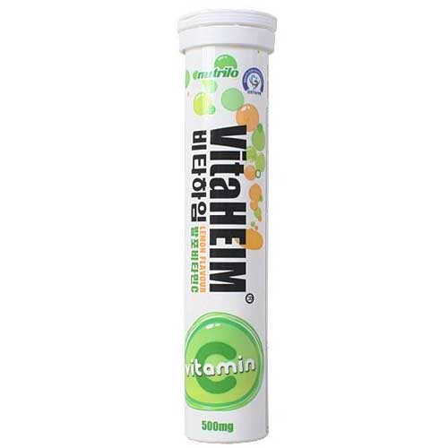 Nutrilo 비타하임 발포 비타민C500 4300mg 20정 (10개)_이미지