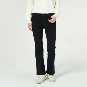 잠뱅이 패플 여성 블랙 오비안밴드 노멀워싱 양모데님 슬림 NE_AN4DN_이미지