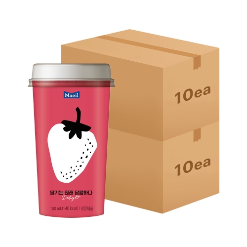 매일유업 딸기는 원래 달콤하다 컵 190ml (20개)