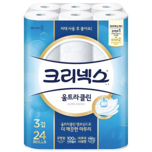 크리넥스 울트라 클린 30m (24롤)이미지입니다. 누르면 해당 게시물로 새창이동합니다.