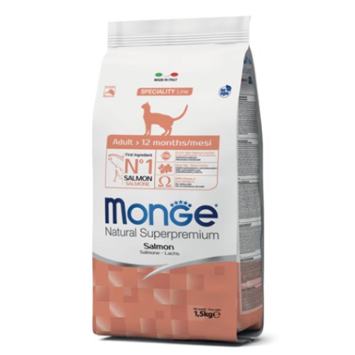 몬지 캣 내추럴 슈퍼프리미엄 어덜트 모노프로틴 연어 1.5kg (1개)_이미지