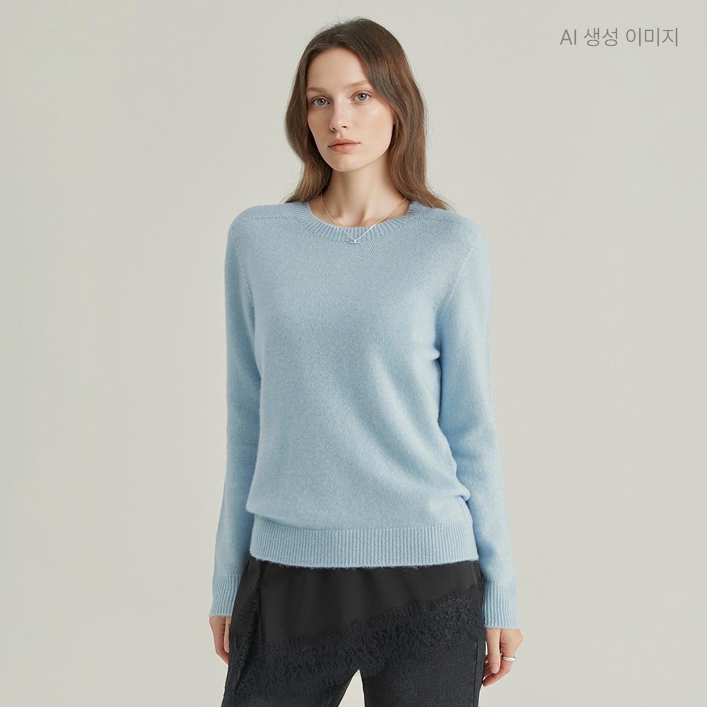 클라비스 오프라인 전용 울 라운드넥 풀오버_CVKRG4T11Q 721904_13712143988_이미지