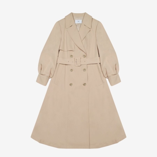 SI 여성 볼륨 소매 A라인 트렌치 코트 SKNAB2601_이미지