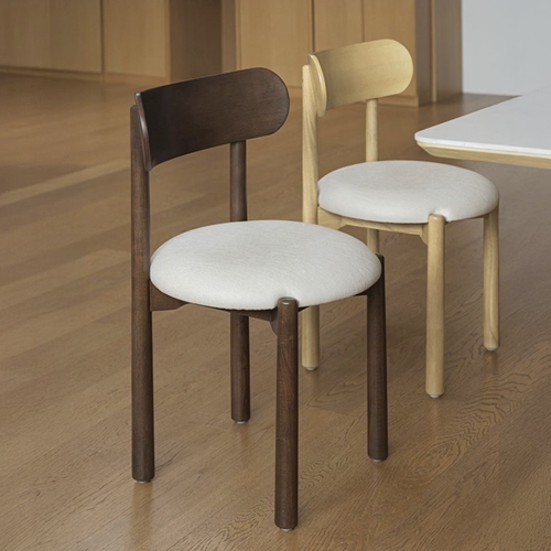 우드띠어리 벨로스 원목 쿠션 식탁 의자 카페 체어 (1개)_이미지