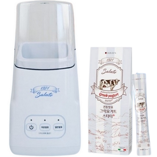 바이퀸 1921 살루트 요거트 메이커 + 그릭요거트 스타터 1박스