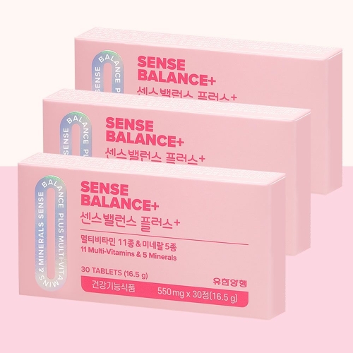 유한양행 센스밸런스 플러스 550mg 30정 (3개)_이미지
