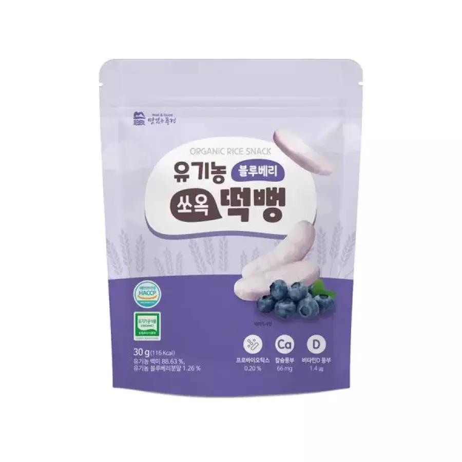 유기농 블루베리 쏘옥 쌀떡뻥 30g