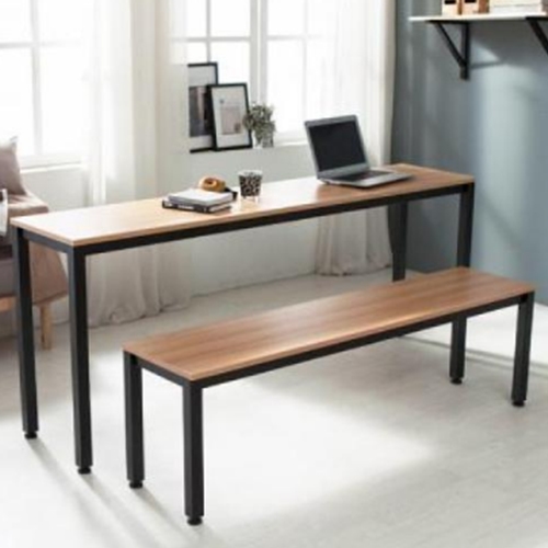 e스마트 스틸 일자다리 식탁 1600x400 (의자별도)_이미지
