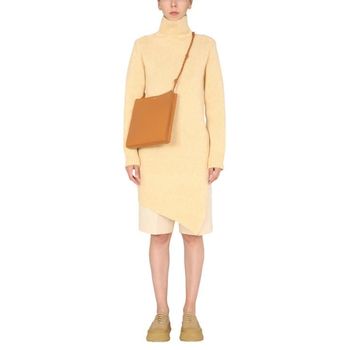 랄프로렌 폴로 넥 사이드 슬릿 니트 스웨터 노란색 145455648