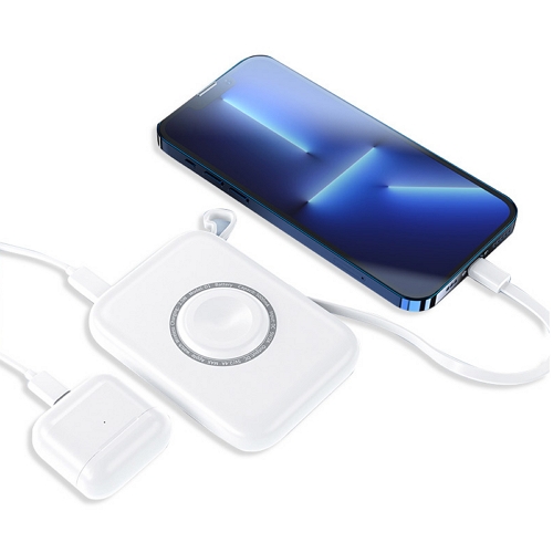 엑스크라프트 3in1 유무선 보조배터리 T5000 5000mAh (애플워치용)_이미지