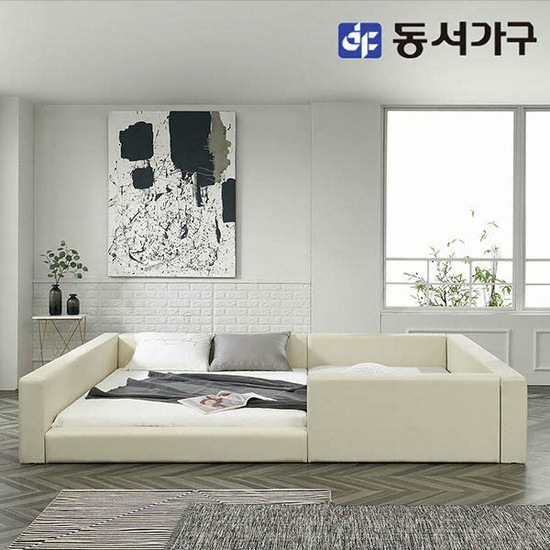동서가구 이즈 네티 둥지형 패밀리침대 SS+Q (매트별도)