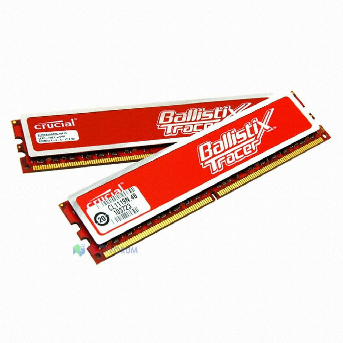 마이크론 Crucial Ballistix DDR2-800 Tracer 패키지 (4GB(2Gx2))_이미지