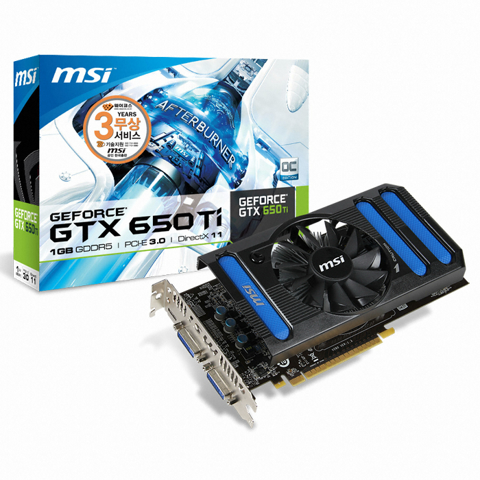 MSI 지포스 GTX650 Ti OC D5 1GB 아머