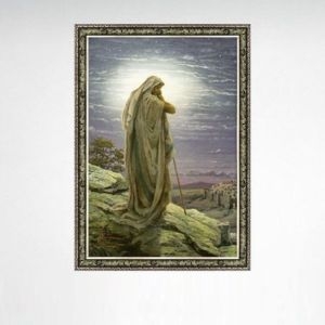 1000조각 직소퍼즐 예수의 기도 앤틱카키액자세트
