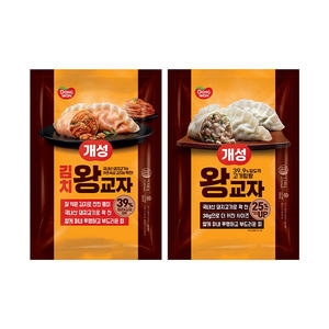 동원F&B 개성 왕교자 만두 1.14kg + 개성 김치왕교자 만두 1.14kg