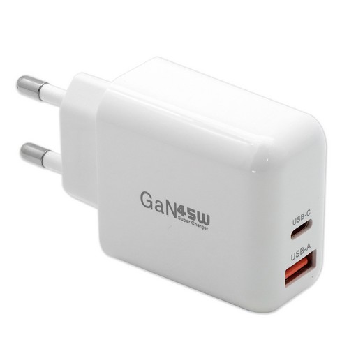 PD PPS 45W 2포트 GaN 멀티 충전기 ML-GAN45W