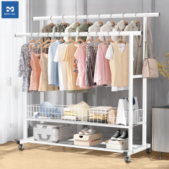  MOFINE 모파인 2단 하단 수납 이동식행거