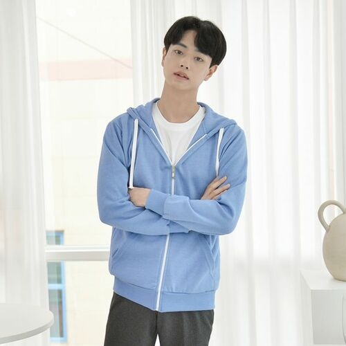  교복몰 프리미엄 특양면 후드 집업 7color 남여공용
