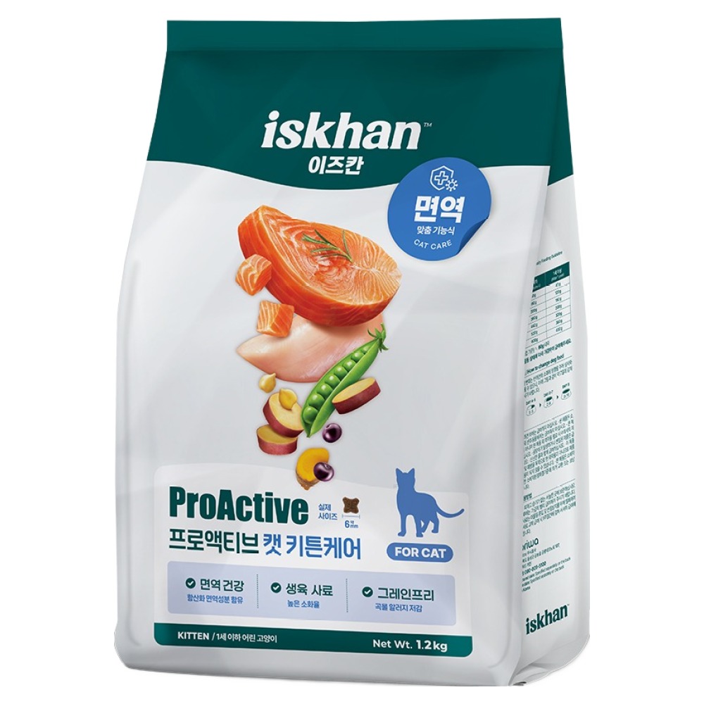 우리와 이즈칸 캣 프로액티브 키튼케어 1.2kg