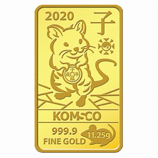 한국조폐공사 쥐의 해 골드바 11.25g_이미지
