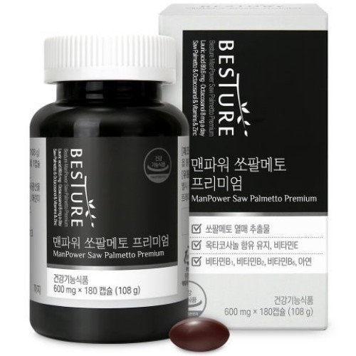 베스처 맨파워 쏘팔메토 프리미엄 180캡슐