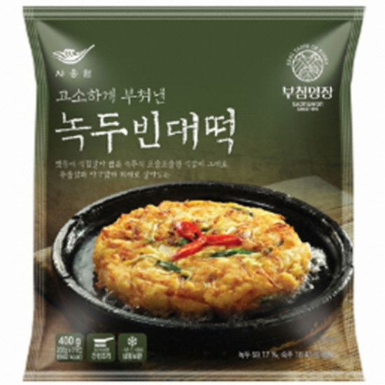 사옹원 부침명장 녹두빈대떡 400g (6개)